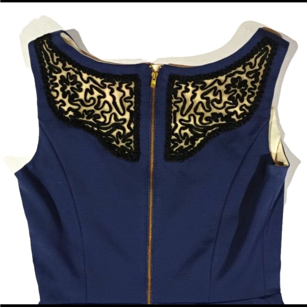 Lilly Pulitzer Navy Embroidered Dress Size 0 Classic Resort Chic - Picture 10 of 12